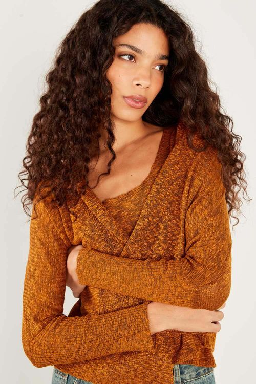 Cardigan Tricot Flame - Sepia