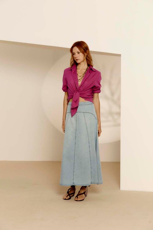 Camisa Casual Algodão - Blush