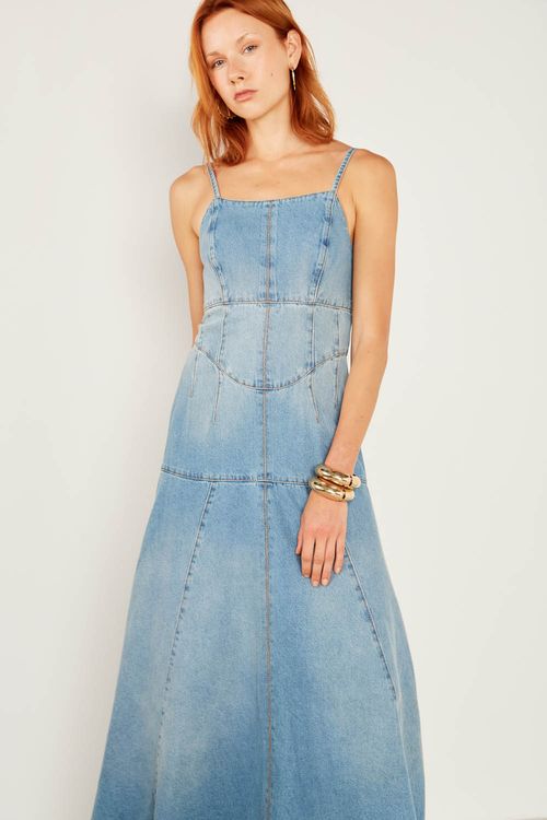 Vestido Jeans Corsage - Jeans