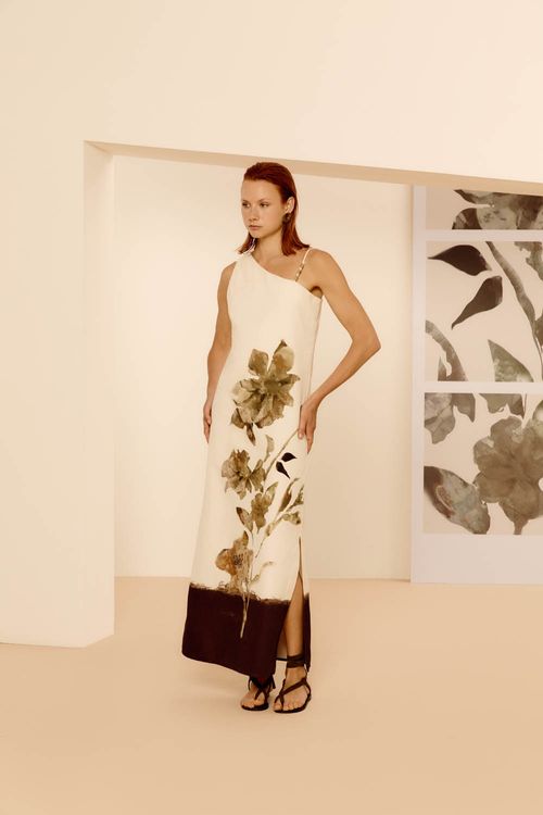Vestido Estampa Athenas Barrado - Est Athenas