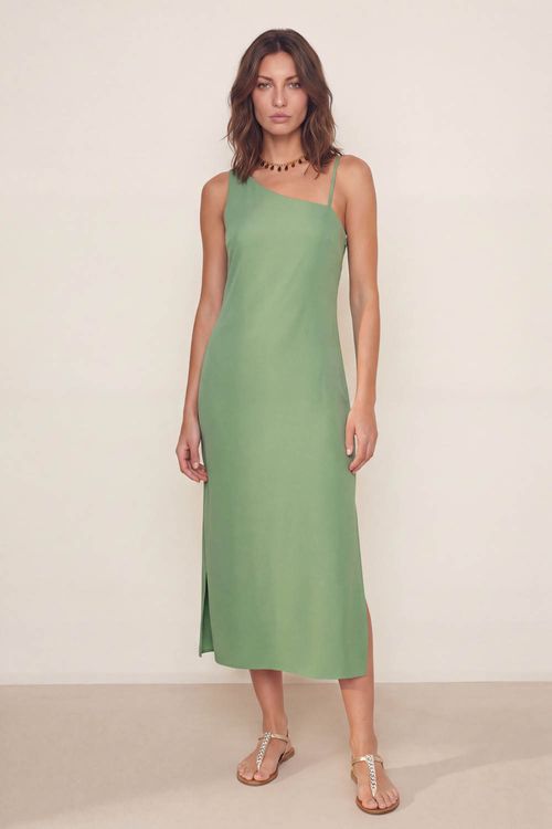 Vestido Longo Ombro Só - Verde Park