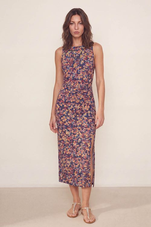 Vestido Malha Estampa Simpatia Azul - Est Simpatia Azul