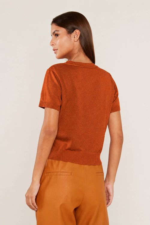 T-Shirt Tricot Barra - Deserto