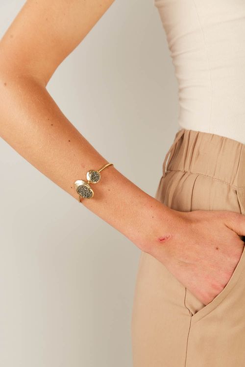 Bracelete Pirita - Dourado