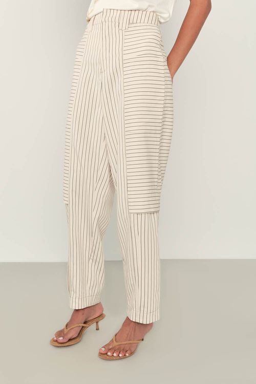 Calça Jeanswear Listras - Creme