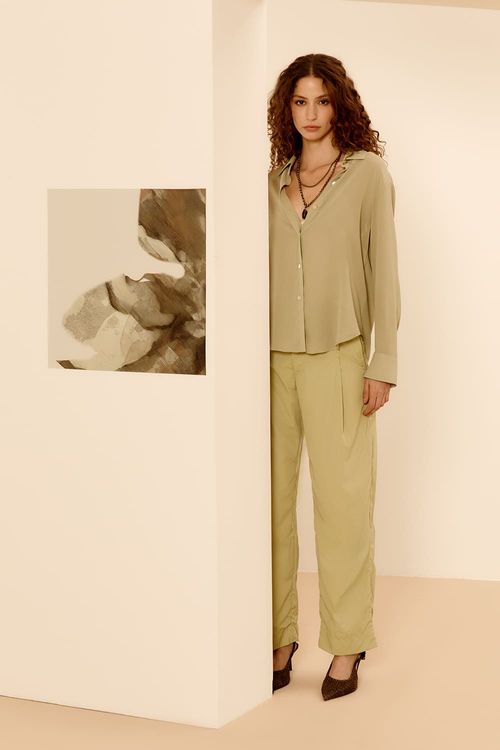 Calça Techno Pantalona - Hortela