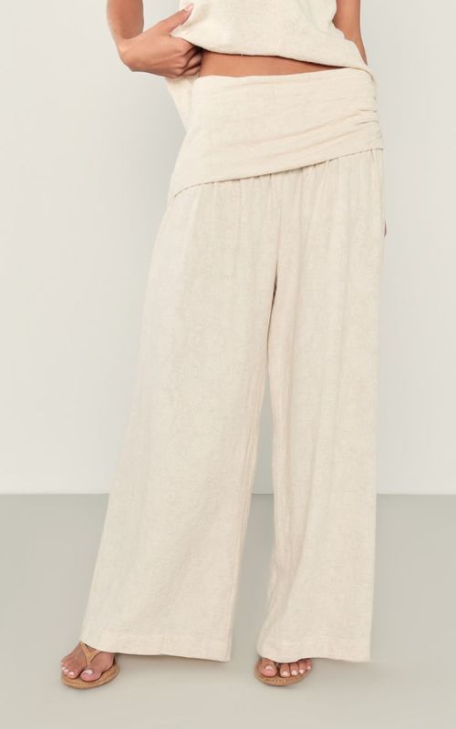 Calça Pantalona Sicilia - Natural