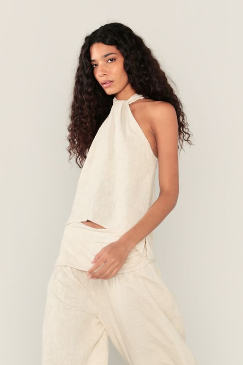Blusa Amarração Natural - Natural