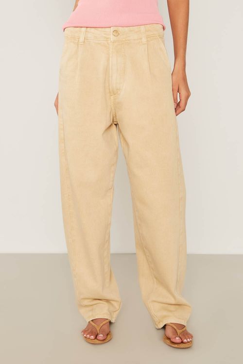 Calça Sarja Cenoura - Areia