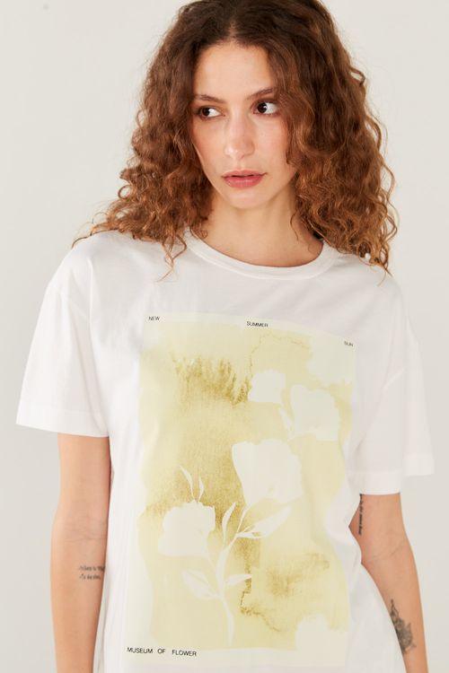 Blusa Malha Loc Ginger - Off White
