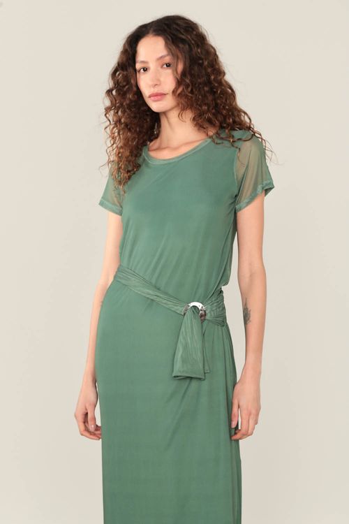 Vestido Malha Aviamento - Alecrim