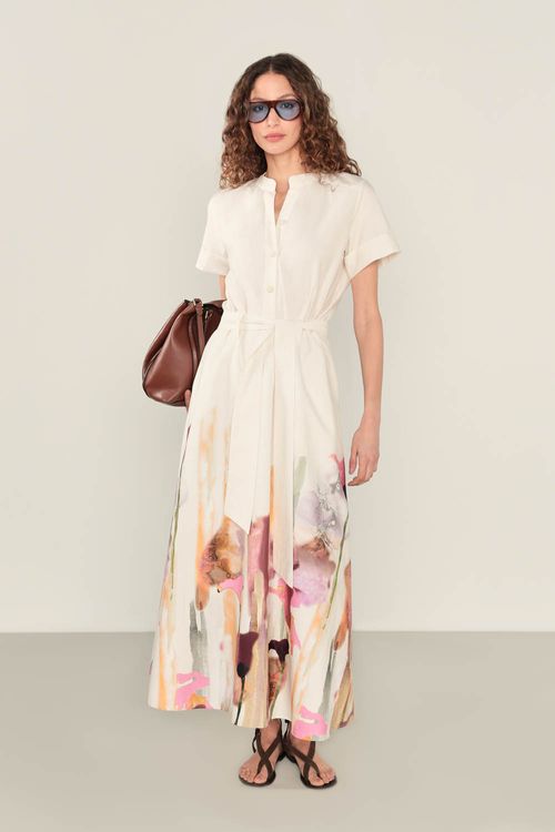 Vestido Manga Estampa Andreia - Est Andreia