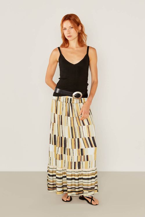 Regata Tricot Rayon - Preto