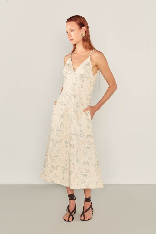 Vestido Sarja Estampa Allana - Est Allana