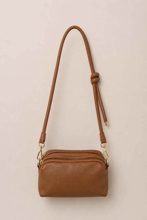 Bolsa Couro Alça Com Nó - Caramelo