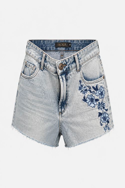 Short Jeans Bordado - Jeans